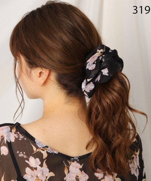 シアーチューリップ柄前後2wayワンピース クチュールブローチ Couture Brooch D Fashion シアーチューリップ柄前後2wayワンピース クチュールブローチ Couture Brooch D Fashion