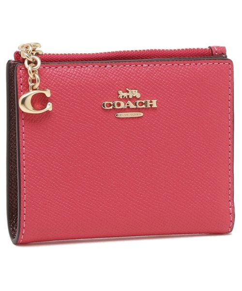 COACH コーチ折り財布ピンク二つ折り財布