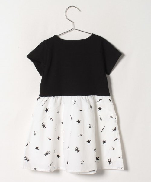 Ick9 E Robe キッズ アイコンモチーフプリントドッキングワンピース アニエスベー アンファン Agnes B Enfant D Fashion