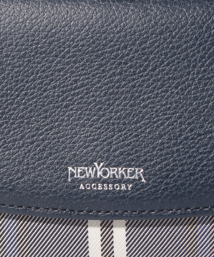 [ニューヨーカー アクセサリー] 財布 二つ折り 口金 レザー&ハウスタータン