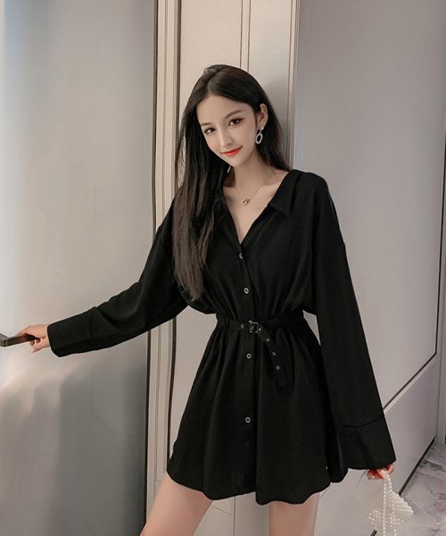 セール26 Off ミニワンピース レディース 長袖 シャツワンピース ショート丈 ウエストマーク ブラウスワンピース きれいめ シャツブラウス 無地 ミニミニストア Miniministore D Fashion セール26 Off ミニワンピース レディース 長袖 シャツワンピース ショート丈 ウエストマーク ブラウスワンピース きれいめ シャツブラウス 無地 ミニミニストア Miniministore D Fashion