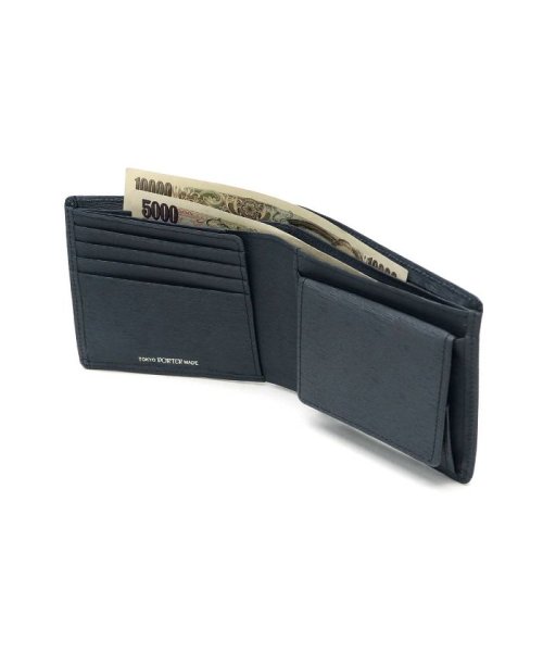 吉田カバン ポーター カレント 二つ折り財布 PORTER CURRENT 財布 WALLET 革 本革 BOX型小銭入れ  052－02204(501300554) | ポーター(PORTER) - d fashion