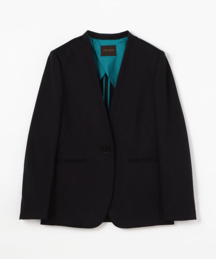 セール 30%OFF】カルゼサーキュラー ノーカラージャケット セール 30%OFF】カルゼサーキュラー ノーカラージャケット