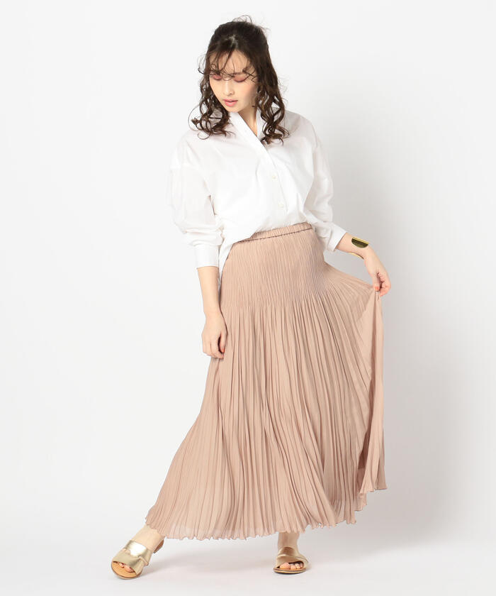 ADAWAS アダワス 新品 ストライプ プリーツ スカート ロング フレア ADAWAS アダワス 新品 ストライプ プリーツ スカート ロング