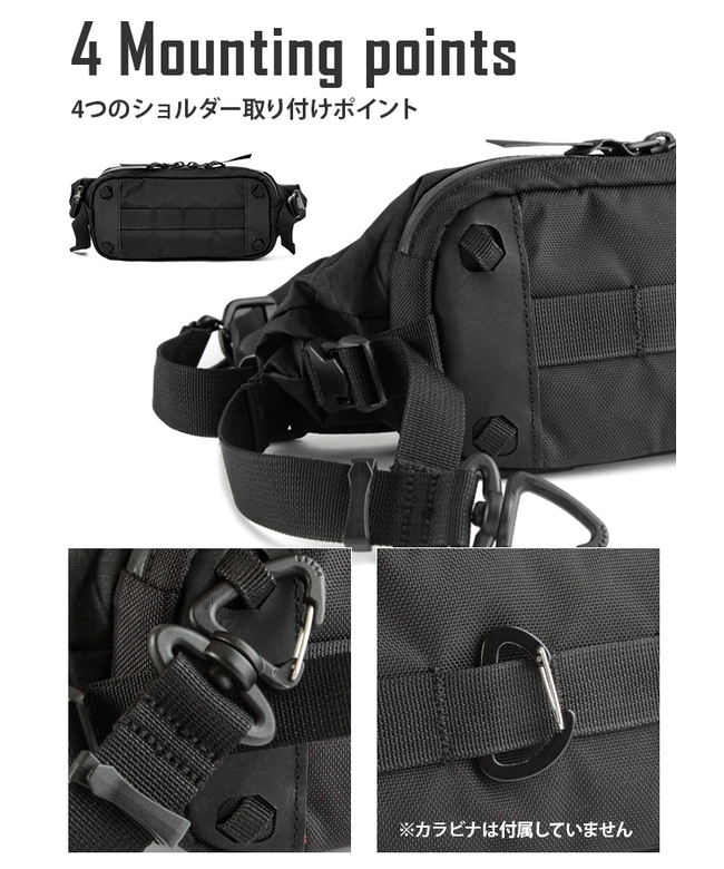 コードオブベル ボディバッグ メンズ ミニ 小さめ 防水 横型
