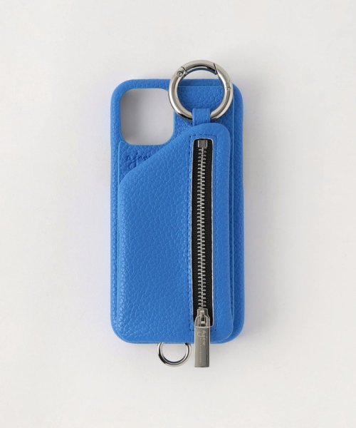 ＜AJEW＞CADENAS ジップ ストラップ iPhone 12/12 Proケース ∴