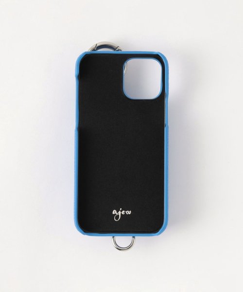 ＜AJEW＞CADENAS ジップ ストラップ iPhone 12/12 Proケース ∴