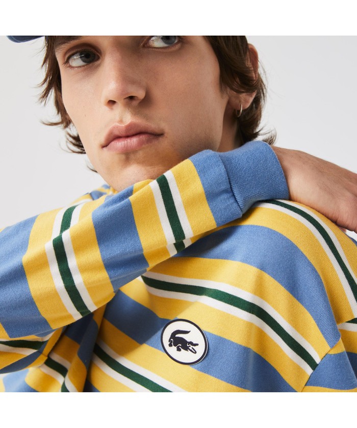 LACOSTE ラコステ　ヘリテージワッペンラガーシャツ 長袖　メンズLサイズ SALE／20%OFF】ラガーシャツ ラコステ ポロシャツ LACOSTE