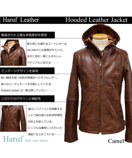 レザージャケット 革ジャン メンズ 本革 シングルライダース フード パーカー レザーコート 大きいサイズ メンズアウター 秋冬 Usa21g ハルフ Haruf D Fashion レザージャケット 革ジャン メンズ 本革 シングルライダース フード パーカー レザーコート 大きいサイズ メンズアウター 秋冬 Usa21g ハルフ Haruf D Fashion