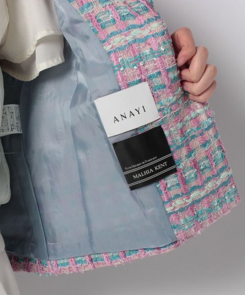 セール 60 Off ピンクツイードジャケット アナイ Anayi D Fashion