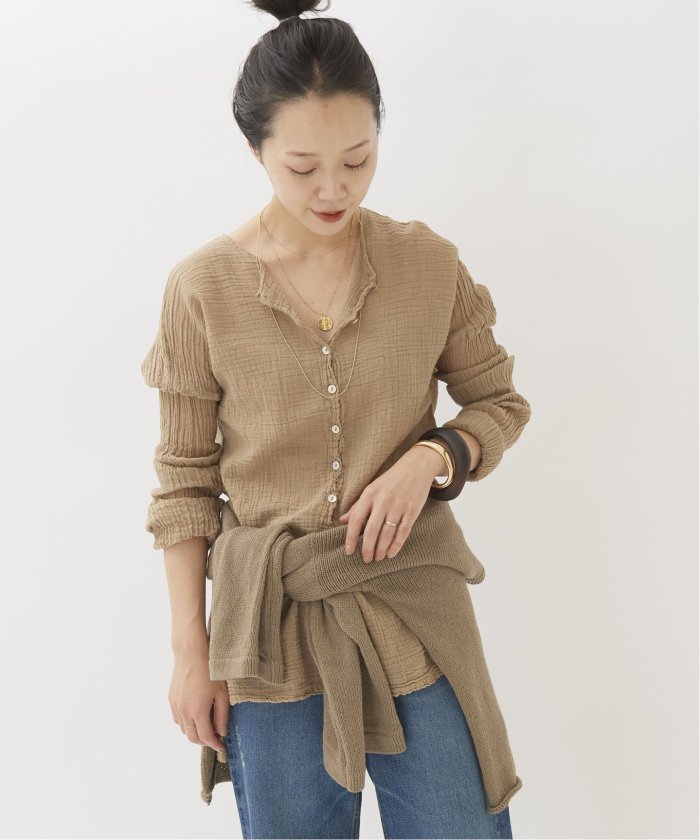 LES ATELIERS FRANCAIS DE CONFECTION】SP HENLY NECK L/SL シャツ ...