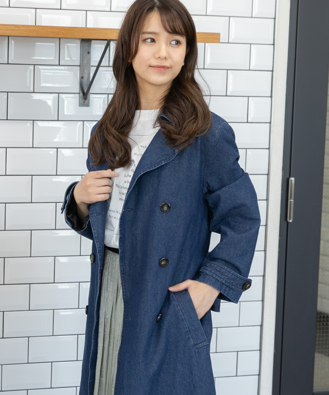 セール62%OFF】デニムトレンチコート(503852579) | アドティエ(ad thie