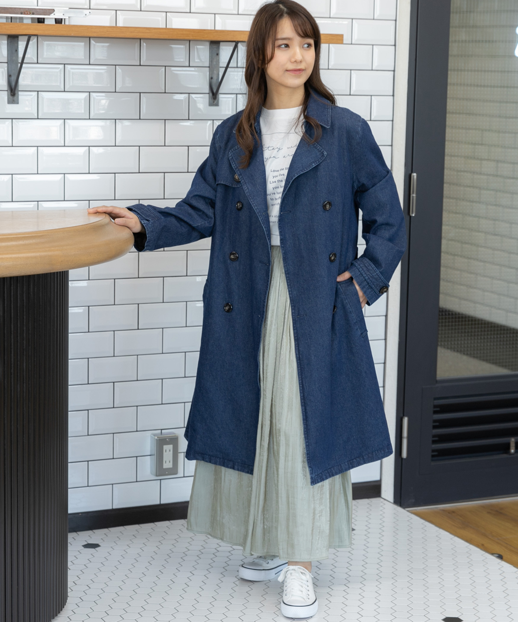 セール62%OFF】デニムトレンチコート(503852579) | アドティエ(ad thie