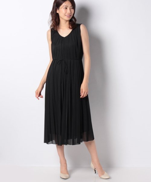 セール トリコットシフォンプリーツワンピース アナイ Anayi D Fashion