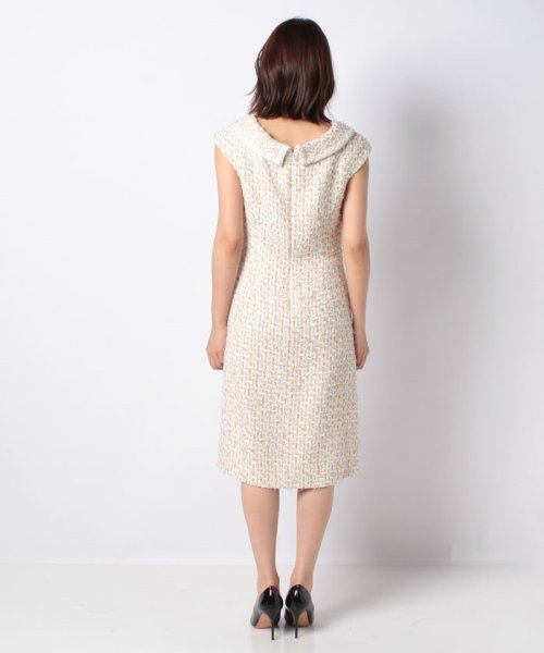 クーポン開催中 セール 50 Off カラーミックスツイードエリツキワンピース アナイ Anayi D Fashion