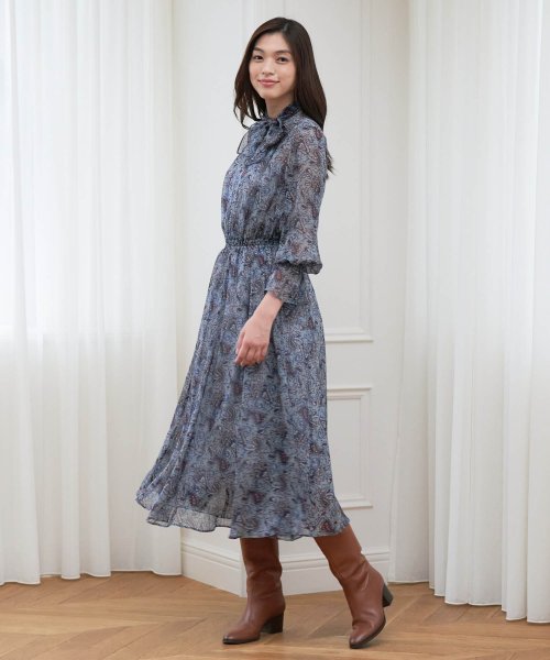 セール ペイズリープリントフレアワンピース アナイ Anayi D Fashion