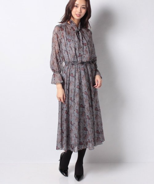 セール ペイズリープリントフレアワンピース アナイ Anayi D Fashion