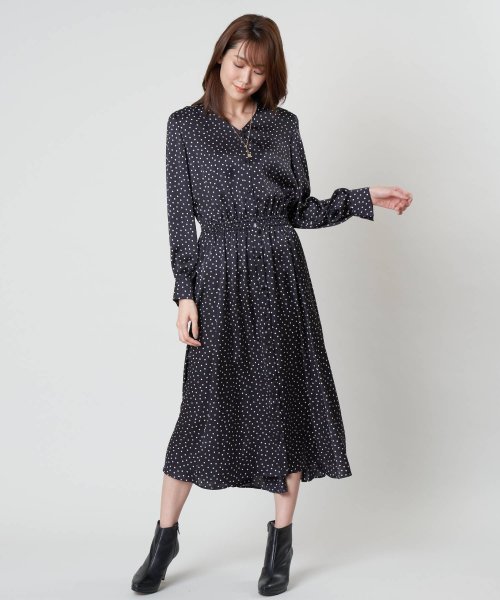 セール 50 Off ランダムドットプリントvネックワンピース アナイ Anayi D Fashion