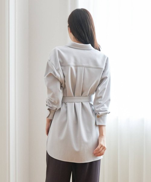 ウールアッシュクロングシャツ（ベルト付き）