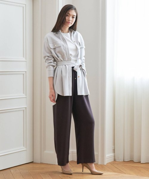 ウールアッシュクロングシャツ（ベルト付き）