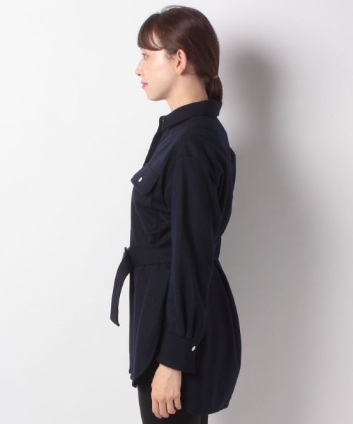 ウールアッシュクロングシャツ（ベルト付き）