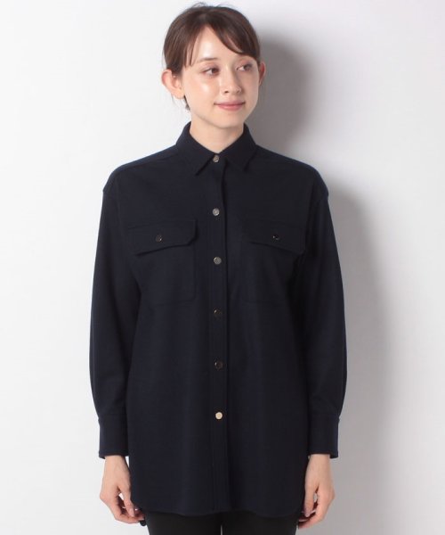 ウールアッシュクロングシャツ（ベルト付き）