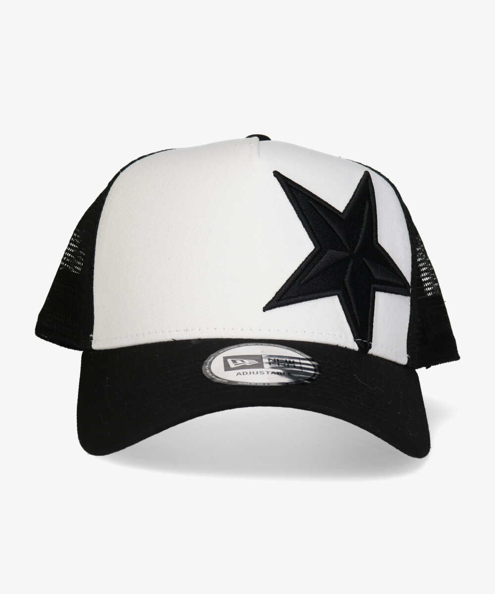Star drawing mesh cap - Neon Yellow - MOMENTEL JEWELRY