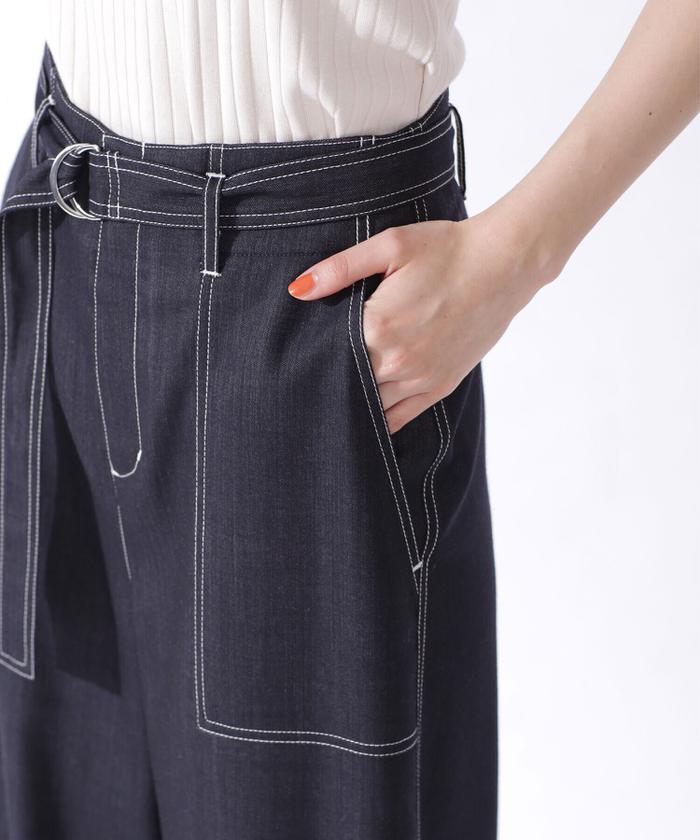 ステッチデザインワイドパンツ ZARA ZARA(ザラ) ステッチデザイン ワイドパンツ メンズ M 中古