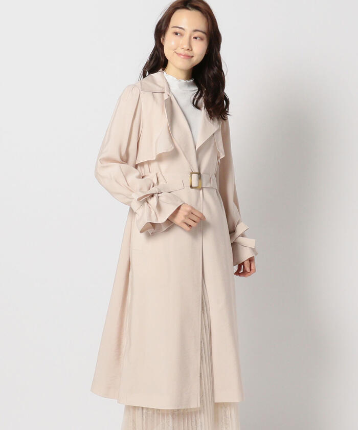 MISCH MASCH❤︎大人可愛い今季注目のシアートレンチコート MISCH MASCH❤︎大人可愛い今季注目のシアートレンチコート