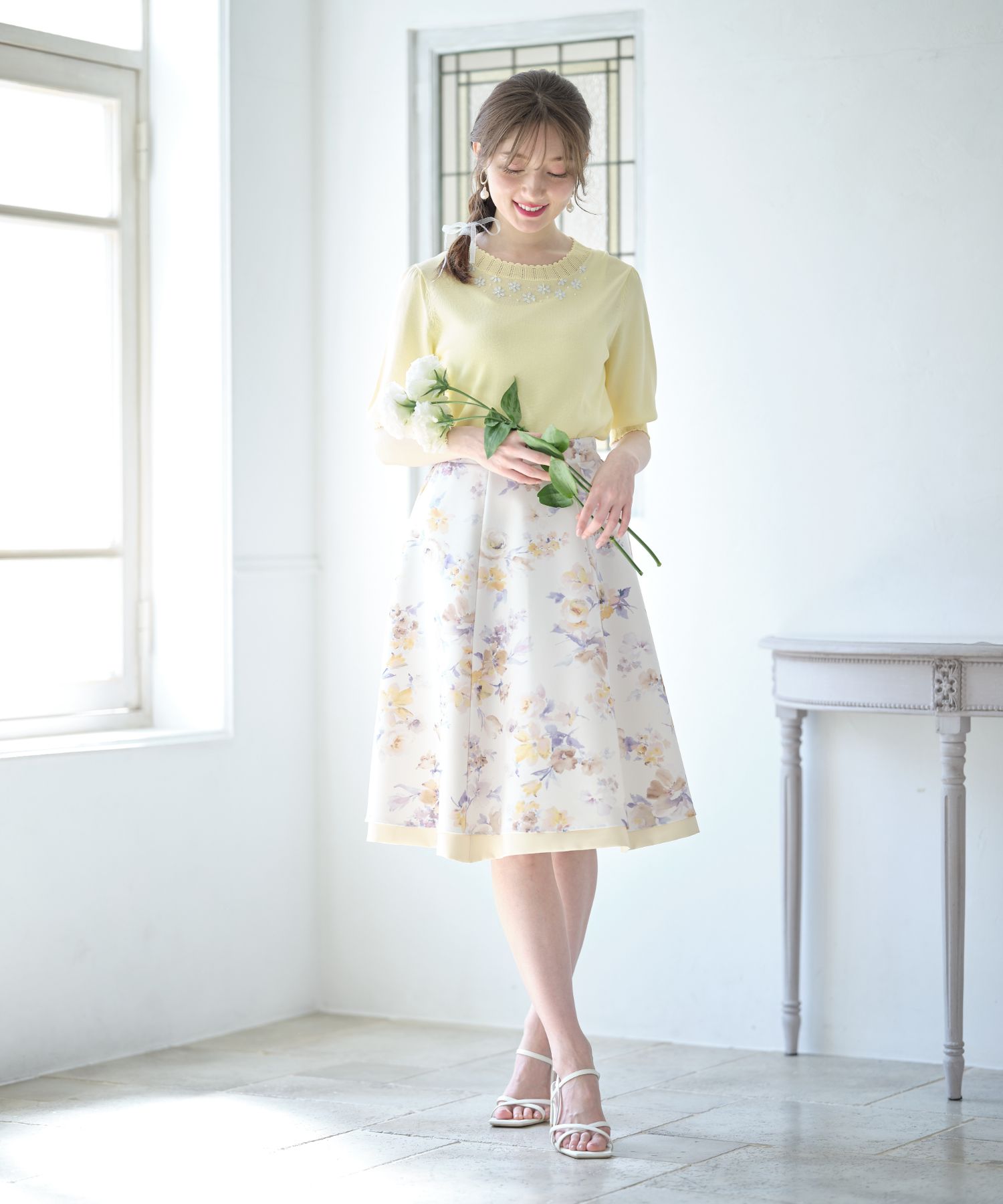 ETRO フラワープリント リバーシブルダウンジャケット グリーン WRBB001299SASF8X0820_2.jpg