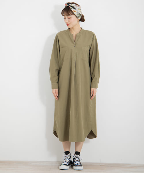 セール 60%OFF】スキッパーシャツワンピース(503868908