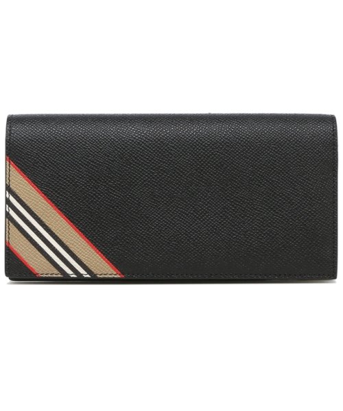 セール バーバリー 長財布 キャベンディッシュ アイコンストライプ ブラック メンズ Burberry A11 バーバリー Burberry D Fashion