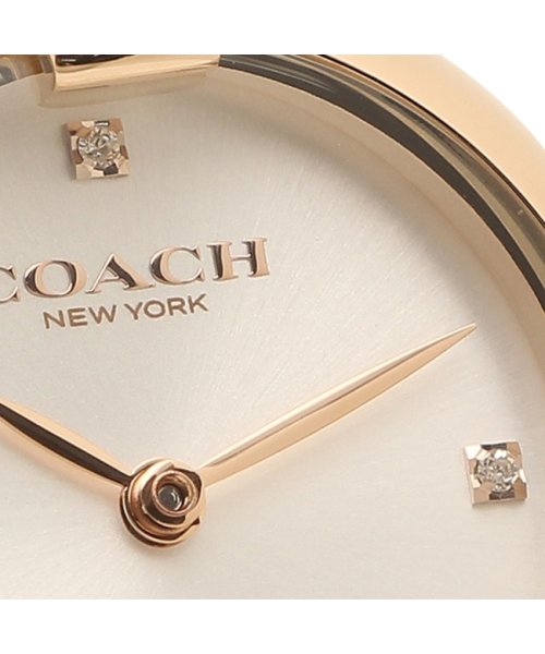 セール8 Off コーチ 時計 レディース クリスティ 26mm バングル クォーツ ホワイト ピンクゴールド Coach コーチ Coach D Fashion