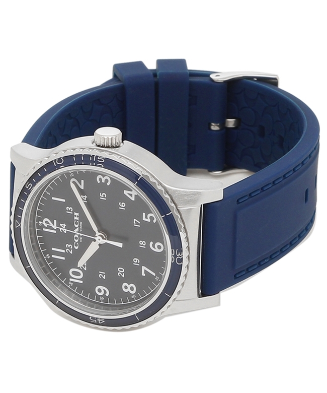 【美品】coach コーチ　腕時計　リビングトンラバー ブルー コーチ 腕時計 メンズ リビングトン 38MM COACH 14602066 ブルー