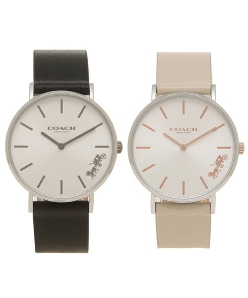 コーチ 腕時計 ペアウォッチ レディース メンズ Coach 36mm グレー シルバー ブラック コーチ Coach D Fashion