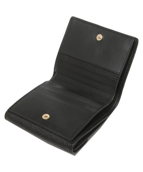 コーチ 二つ折り財布 アウトレット ジョージア ミニ財布 ブラック レディース COACH 6654 IMBLK