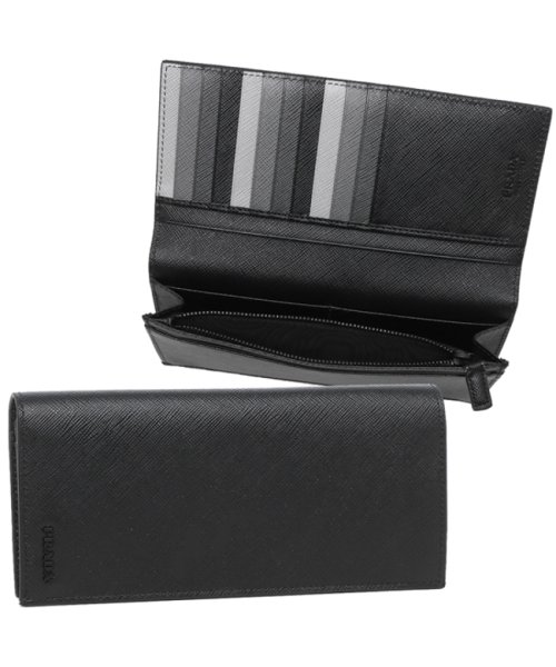 セール プラダ 長財布 メンズ サフィアーノ Prada 2mv6 Zlp F0002 ブラック マルチカラー プラダ Prada D Fashion