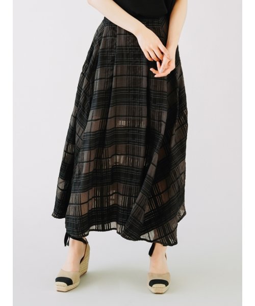 チェックレーススカート リリー ブラウン Lily Brown D Fashion