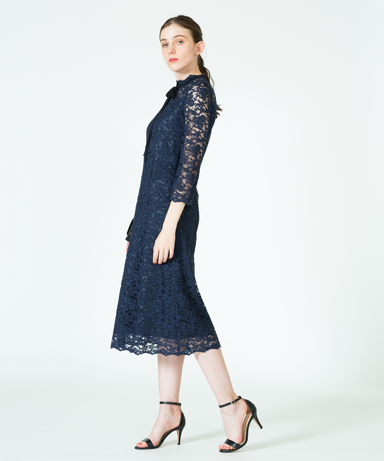 セール 50%OFF】【Loulou Willoughby】レースリボンワンピース