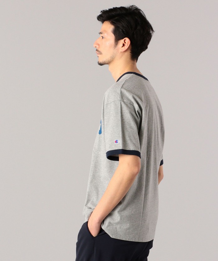 セール】【SHIPS別注】Champion: ウォッシュドコットン ロゴ