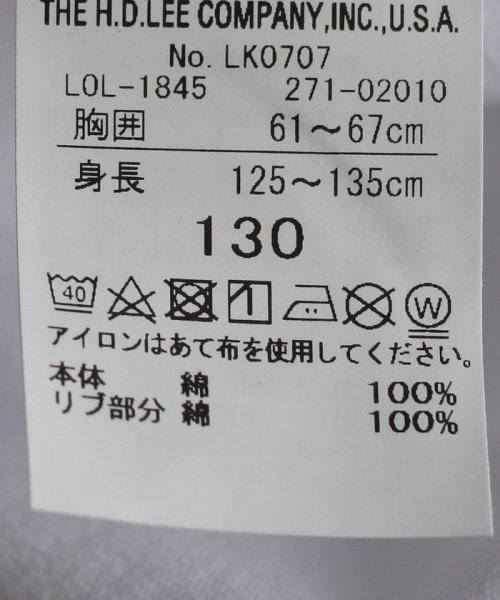 セール 30 Off キッズ Lee バックプリント Tee グリーンレーベルリラクシング キッズ Green Label Relaxing Kids D Fashion