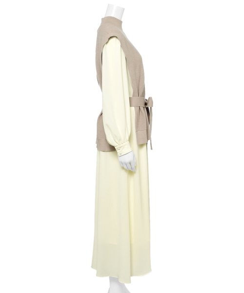 ベストレイヤードワンピース フレイ アイディー Fray I D D Fashion ベストレイヤードワンピース フレイ アイディー Fray I D D Fashion