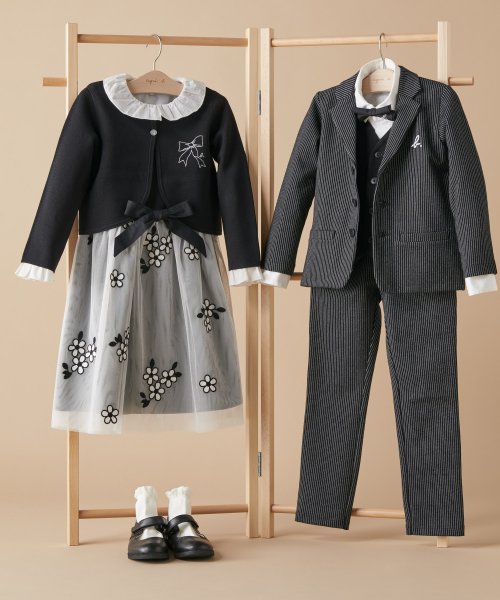 Tbz9 E Robe キッズ フラワーチュールワンピース アニエスベー アンファン Agnes B Enfant D Fashion