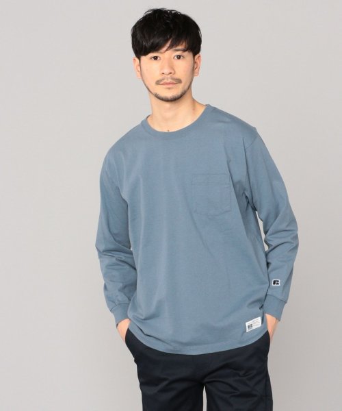 セール】【SHIPS別注】RUSSELL ATHLETIC: ベーシック ポケット Tシャツ (ロンT)(503775760) | シップス メン( SHIPS MEN) - d fashion