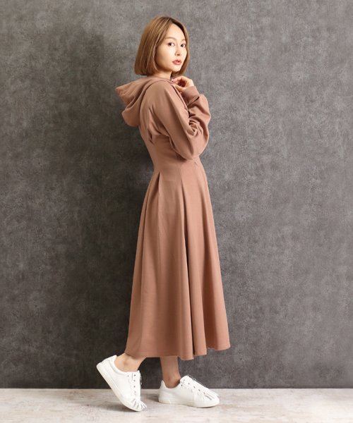 セール タックウェストパーカーワンピース マーサ Martha D Fashion セール タックウェストパーカーワンピース マーサ Martha D Fashion