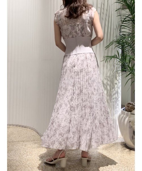 ウエストリブプリーツワンピース スナイデル Snidel D Fashion ウエストリブプリーツワンピース スナイデル Snidel D Fashion