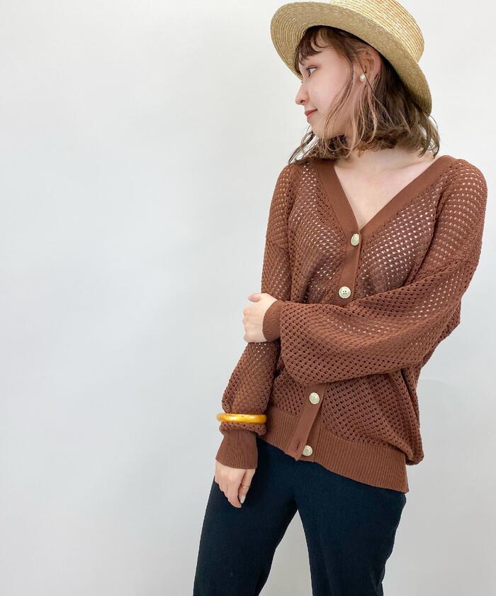 ★新品未使用タグ付き★ シップス カーディガン Vネック メッシュ ブラック 楽天市場】【SALE／40%OFF】＜手洗い可能＞Vネック メッシュ