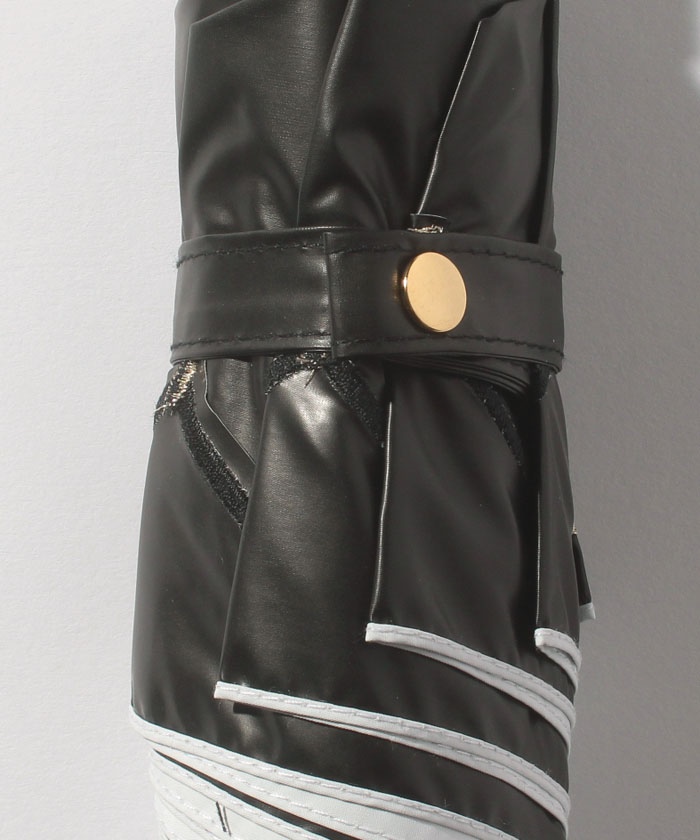 ★新品★フルラ　晴雨兼用　折りたたみ　日傘　１級遮光　遮熱　軽量　バイカラー　黒 ☆新品☆フルラ 晴雨兼用 折りたたみ 日傘 1級遮光 遮熱 軽量