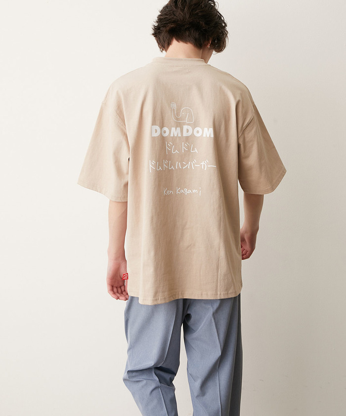 セール】【DOMDOM×KEN KAGAMIコラボ】バックプリントTシャツ セール】【DOMDOM×KEN KAGAMIコラボ】バックプリントTシャツ