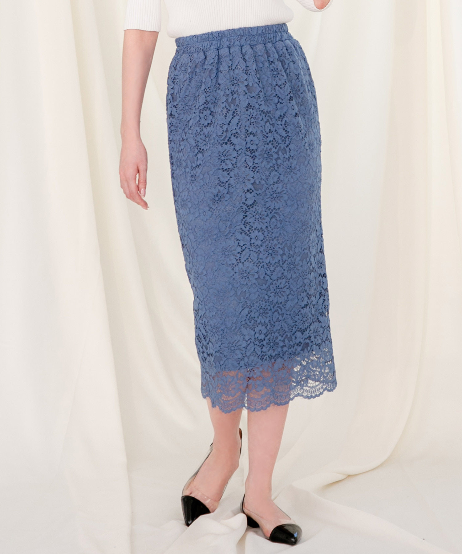 ジュリアブティック JULIA BOUTIQUE ロング丈・総レースタイト
